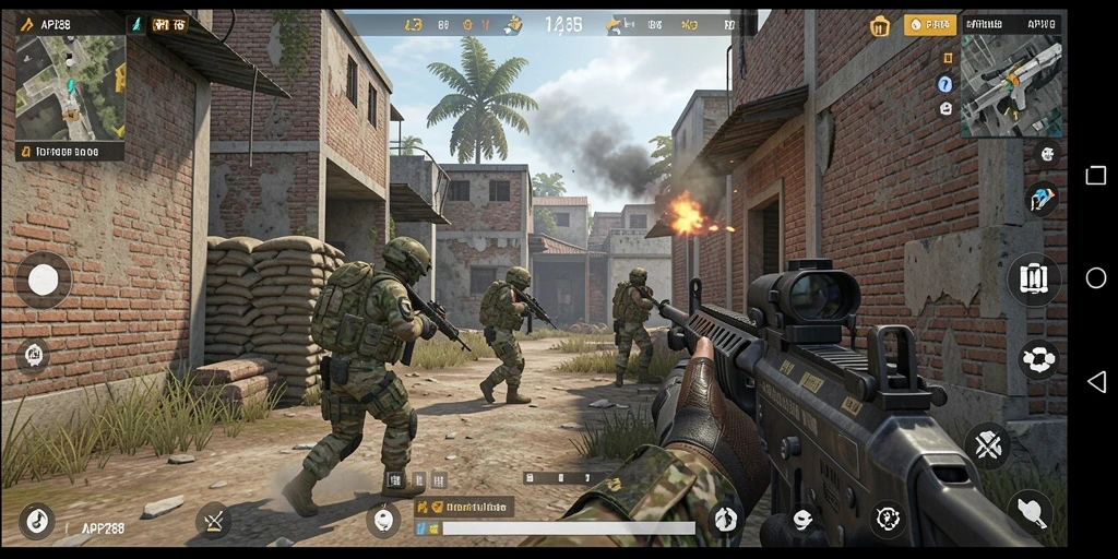 Screenshot utama API288 menunjukkan detik-detik pertarungan seru dalam permainan FPS.