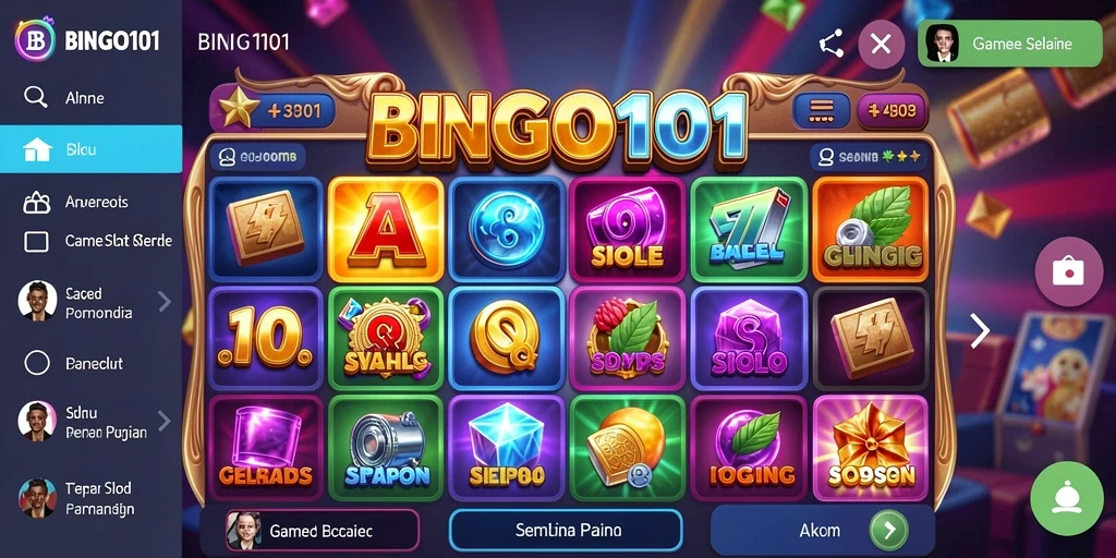 Gameplay menarik dan menghibur dari BINGO101 dengan efek visual yang menawan.