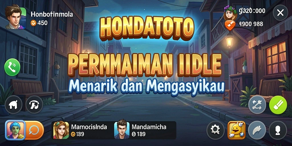 Tampilan gameplay HONDATOTO yang menarik dan penuh warna.