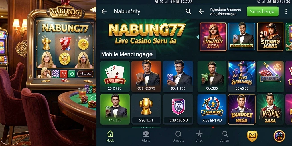 Gameplay Live Casino yang seru dan interaktif di NABUNG77.