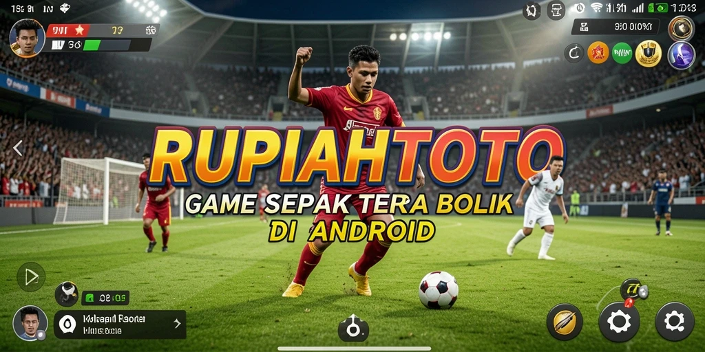 Tampilan gameplay menarik dari RUPIAHTOTO dengan aksi sepak bola yang seru.