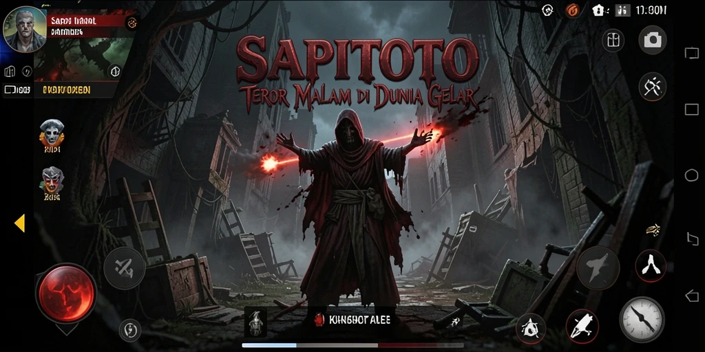 Gameplay menegangkan di SAPITOTO dengan atmosfer horror yang mencekam.