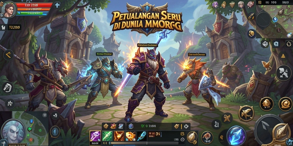 Screenshot TO288 menampilkan aksi pertarungan seru di dunia MMORPG.